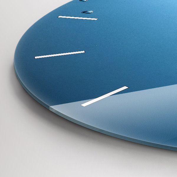 Ceas rotund de perete din sticlă Vedere sub apă