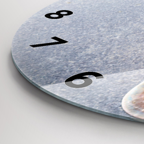 Ceas rotund de perete din sticlă O bucată de tort