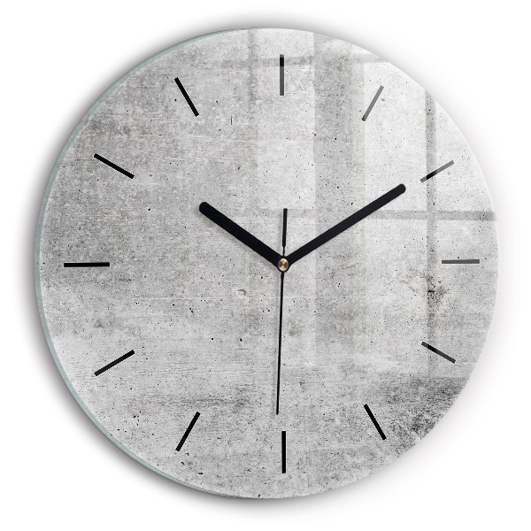 Ceas rotund de perete din sticlă Perete brut