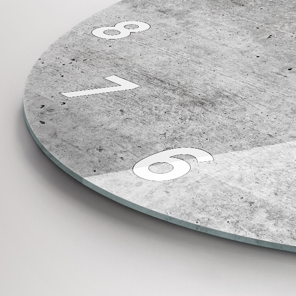 Ceas rotund de perete din sticlă Perete brut