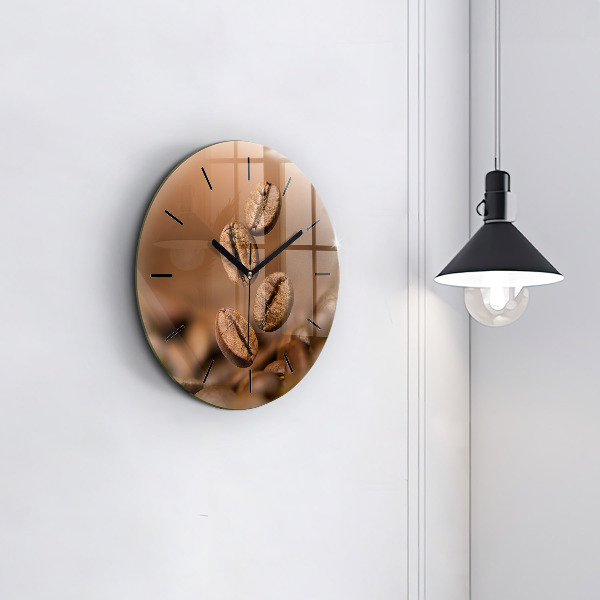 Ceas rotund de perete din sticlă Culori abstracte