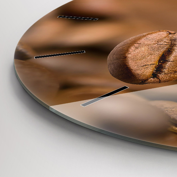 Ceas rotund de perete din sticlă Culori abstracte