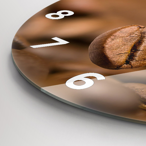 Ceas rotund de perete din sticlă Culori abstracte