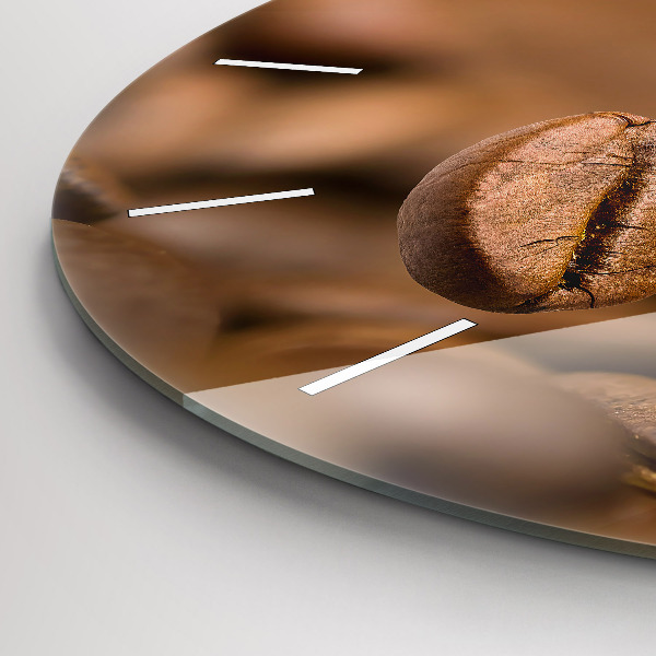 Ceas rotund de perete din sticlă Culori abstracte