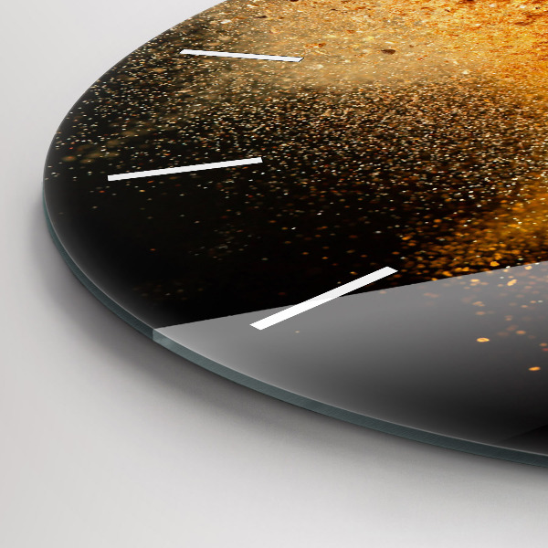 Ceas rotund de perete din sticlă Condimentele vărsate