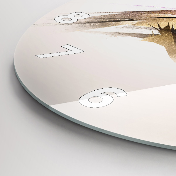 Ceas rotund de perete din sticlă Pasăre de prădăre