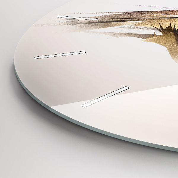 Ceas rotund de perete din sticlă Pasăre de prădăre