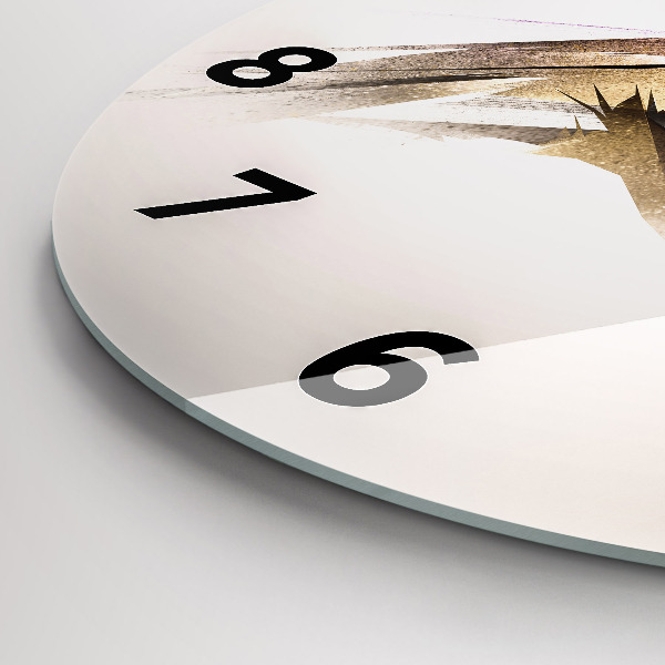 Ceas rotund de perete din sticlă Pasăre de prădăre