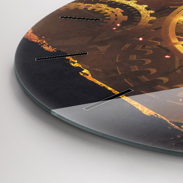 Ceas rotund de perete din sticlă Timp – Mecanism