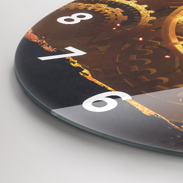 Ceas rotund de perete din sticlă Timp – Mecanism