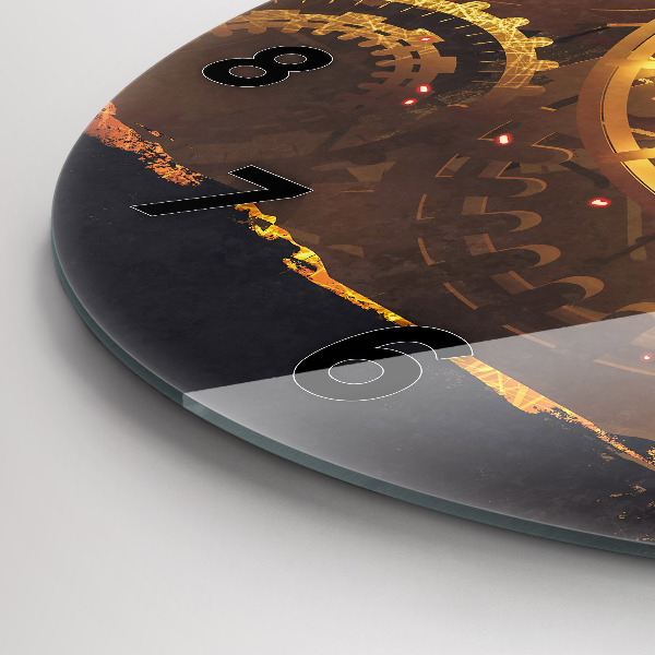 Ceas rotund de perete din sticlă Timp – Mecanism