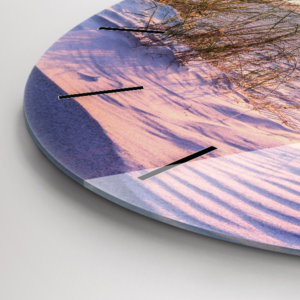 Ceas rotund de perete din sticlă Marea însorită poloneză