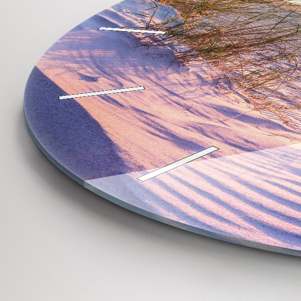 Ceas rotund de perete din sticlă Marea însorită poloneză