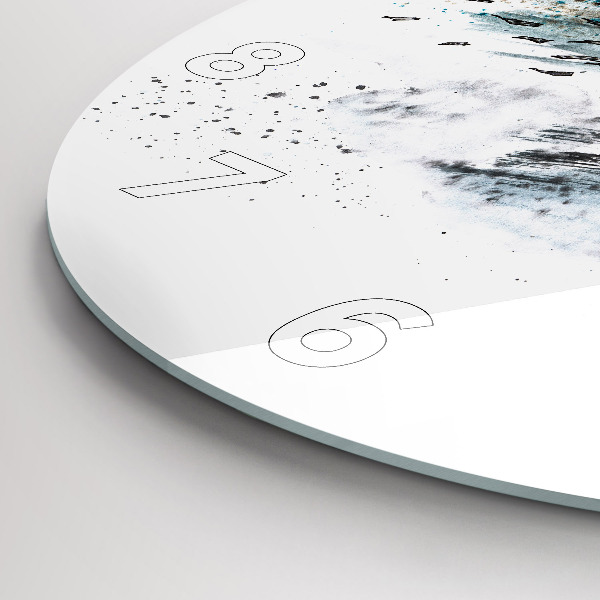 Ceas rotund de perete din sticlă Căpitan cu binoclu