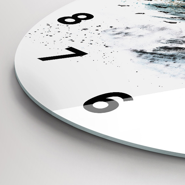 Ceas rotund de perete din sticlă Căpitan cu binoclu