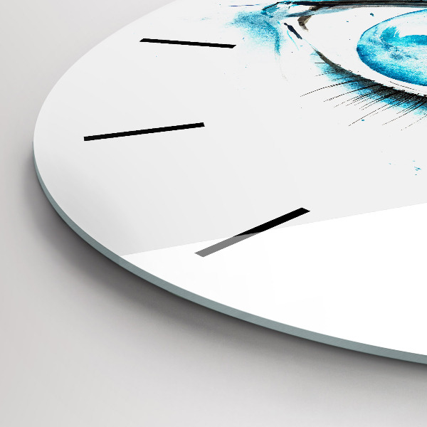 Ceas rotund de perete din sticlă Ochi de mare