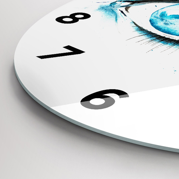 Ceas rotund de perete din sticlă Ochi de mare