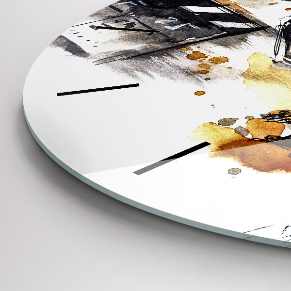 Ceas rotund de perete din sticlă Cinematografia camerei