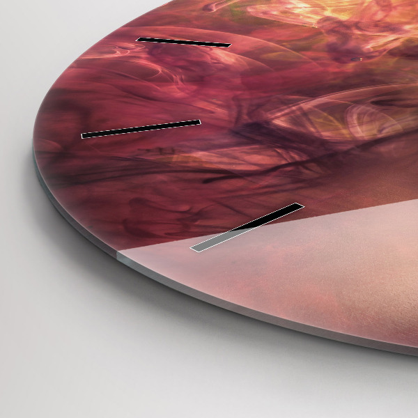 Ceas rotund de perete din sticlă Portretul unei femei