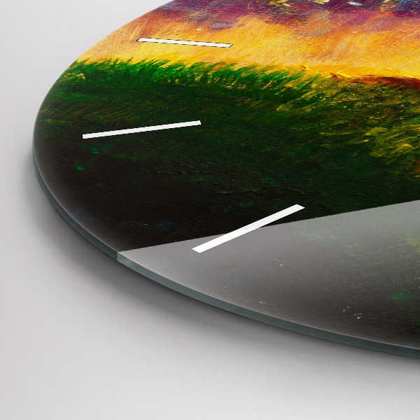 Ceas rotund de perete din sticlă Rezumat Micul Prinț