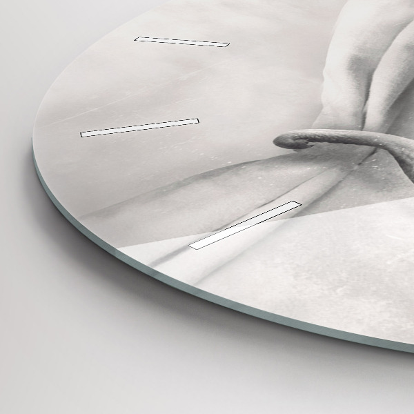 Ceas rotund de perete din sticlă Elefant