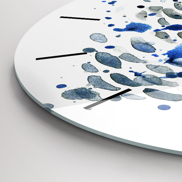 Ceas rotund de perete din sticlă Aspect de bufniță