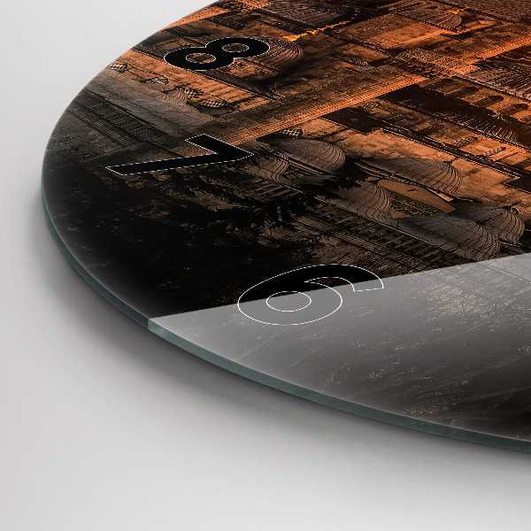 Ceas rotund de perete din sticlă Moscheea din Istanbul