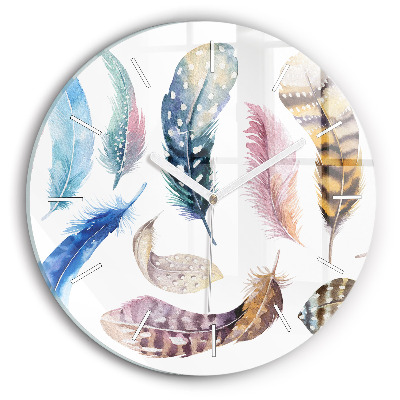 Ceas rotund de perete din sticlă Ilustrație de artă retro