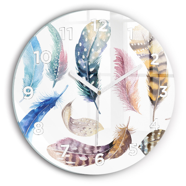 Ceas rotund de perete din sticlă Ilustrație de artă retro