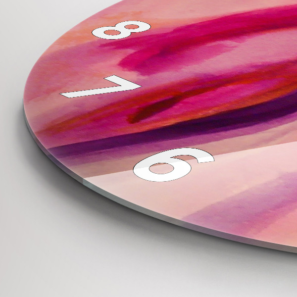 Ceas rotund de perete din sticlă Pictura Femei