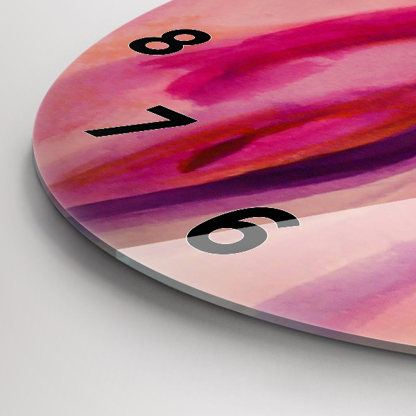 Ceas rotund de perete din sticlă Pictura Femei