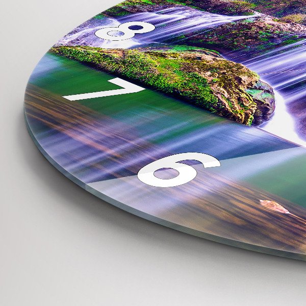 Ceas rotund de perete din sticlă Cascada Jiulong China