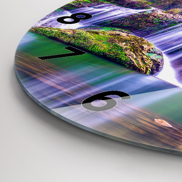 Ceas rotund de perete din sticlă Cascada Jiulong China