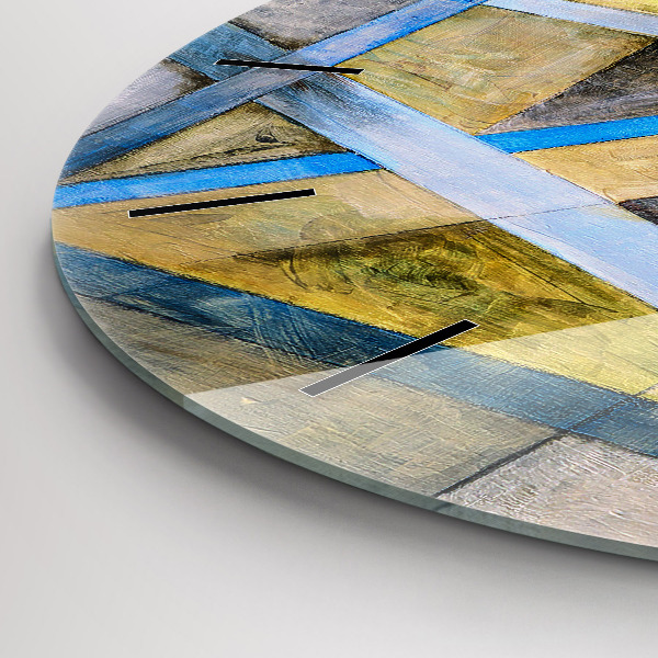Ceas rotund de perete din sticlă Pictura impresionistă