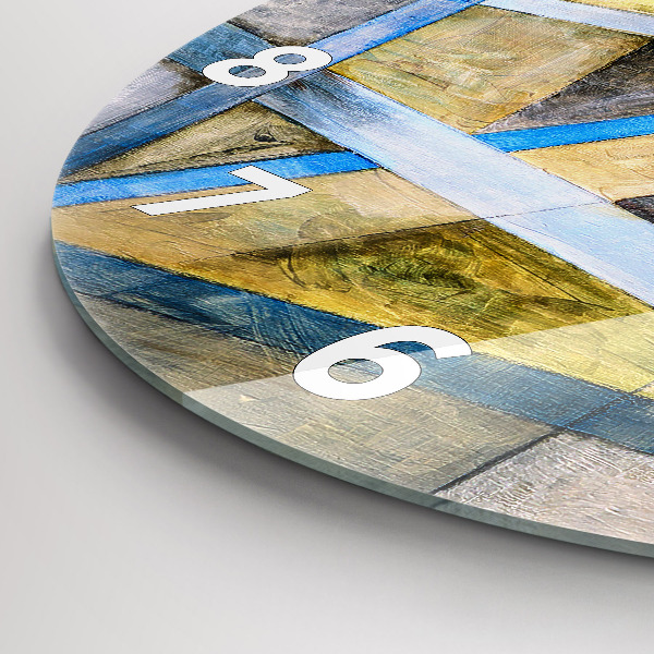 Ceas rotund de perete din sticlă Pictura impresionistă