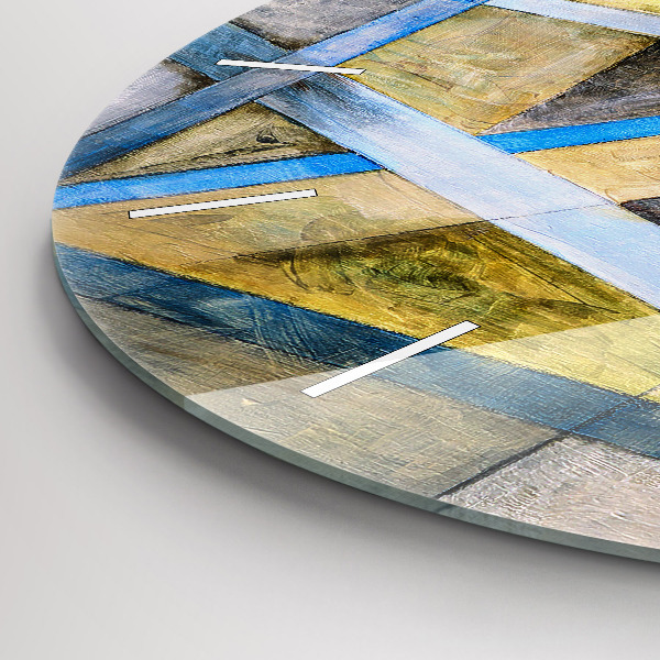 Ceas rotund de perete din sticlă Pictura impresionistă