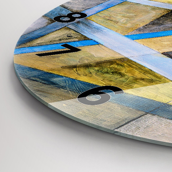 Ceas rotund de perete din sticlă Pictura impresionistă