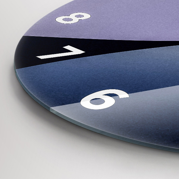 Ceas rotund de perete din sticlă Abstracția soarelui