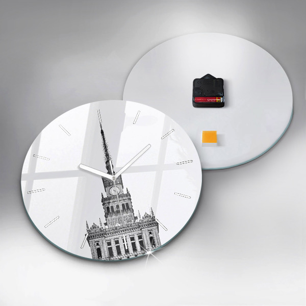 Ceas rotund de perete din sticlă Palatul Culturii și Științei