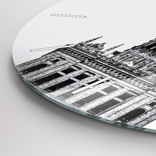 Ceas rotund de perete din sticlă Palatul Culturii și Științei