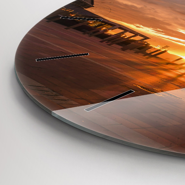 Ceas rotund de perete din sticlă Parcul Olimpic Barcelona