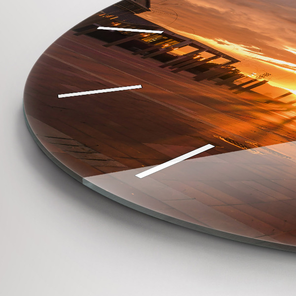 Ceas rotund de perete din sticlă Parcul Olimpic Barcelona