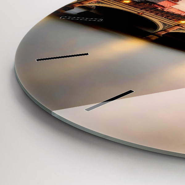 Ceas rotund de perete din sticlă Orizontul Big Ben a Londrei