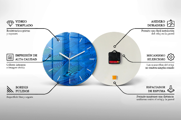 Ceas rotund de perete din sticlă Orizontul Big Ben a Londrei