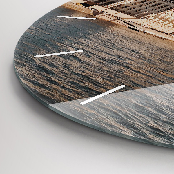 Ceas rotund de perete din sticlă Parlamentul de la Budapesta