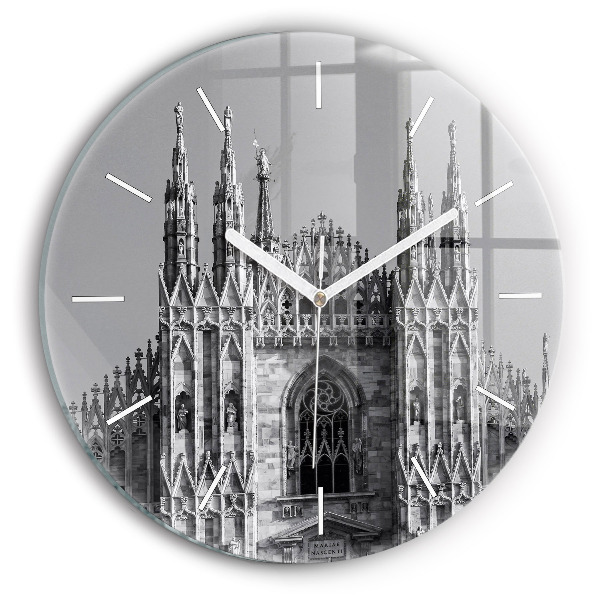 Ceas rotund de perete din sticlă Catedrala Duomo di Milano