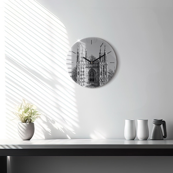 Ceas rotund de perete din sticlă Catedrala Duomo di Milano