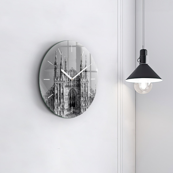 Ceas rotund de perete din sticlă Catedrala Duomo di Milano