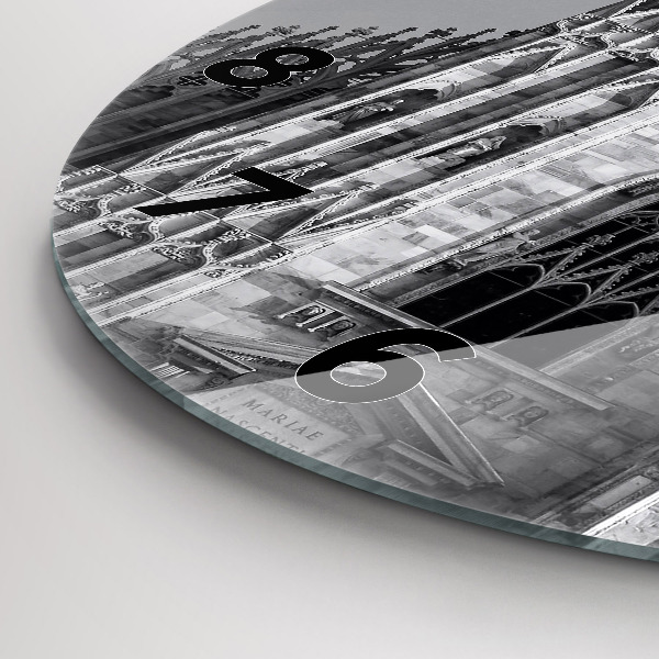 Ceas rotund de perete din sticlă Catedrala Duomo di Milano