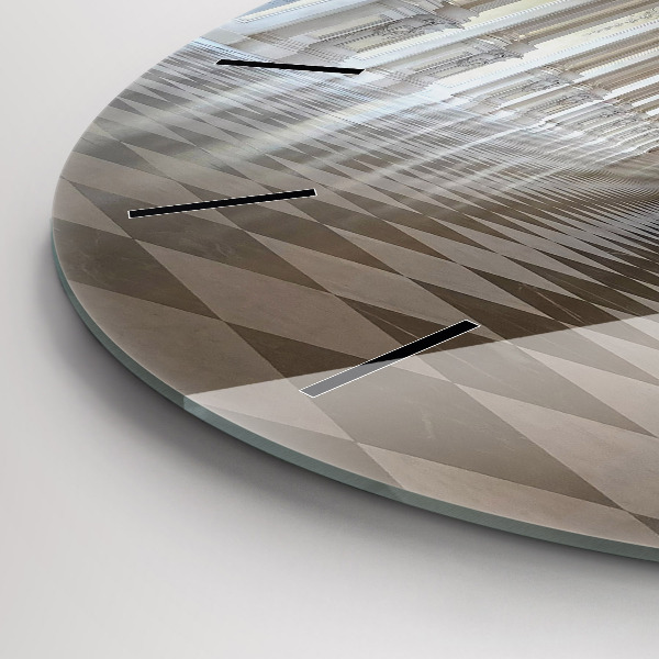 Ceas rotund de perete din sticlă Muzeul La Veneria Reale